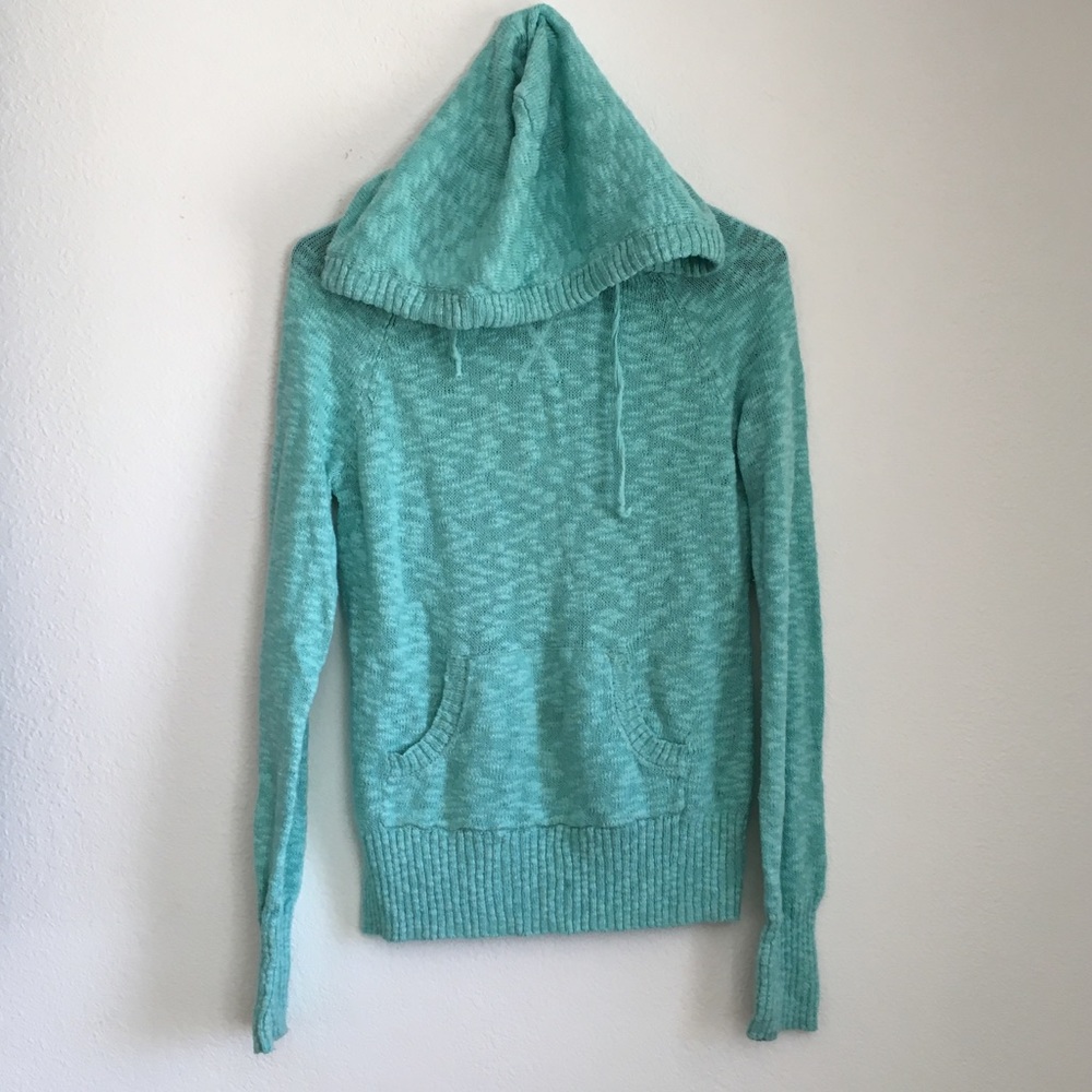 Teal long sleeved sweater